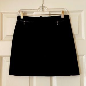 Zippered Mini Skirt